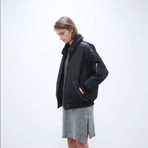 Oak + Fort black padded bomber